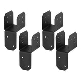 Maxbell 4 Pieces Post Anchor Connector Mending Plate for Furniture Pavilions Pergola 3.8cm