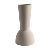 Maxbell Ceramic Flower Vase Frosted Porcelain Vase for Entryway Bookshelf Decoration White