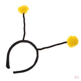 Maxbell 4Pcs Insect Antenna Headband Costume Bumblebee Bee Alien Fancy Dress