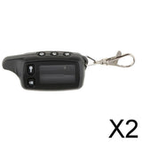 Maxbell 2xCase Keychain for Russia Tomahawk TW9010 Two Way Car Alarm Remote Controller