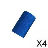 Maxbell 4xVet Wrap 4 inch Wide Non Woven Elastic Self Adherent Wrap for Dogs Pet Ankle Blue
