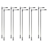 Maxbell 10 Pieces Model Railway Train Lamp Posts 1: 75 Scale for Architecture Models