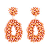 Drop Earrings Trendy Ethnic Dangle Earrings for Birthday Gift Vacation Party Orange