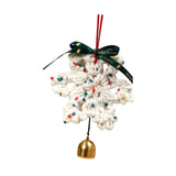 Christmas Yarn Snowflake with Metal Bell Xmas Pendant for Table Centerpieces Style A