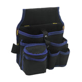 Maxbell Gardening Tool Waist Bag Belt Waterproof Practical Tool Belt Pouch Carpenter blue edges