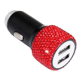 Maxbell Dual USB Car Charger for Samsung Galaxy Note 9 8 S21/S20/S10/S9/S8 Red