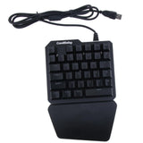 Maxbell Gaming Keyboard Mechanical 35 Keys 7 Colors LED Backlit One-Handed Keyboard Left Hand Small Keypad for PUGB Mobile - Aladdin Shoppers