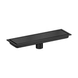 Maxbell Rectangular Floor Drain Tile Insert Cover Portable Fast Drainage for Kitchen Black