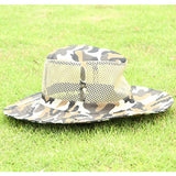 Maxbell Summer Sun Hat Camouflage Fishing Hat UV Protect Boonie Cap for Men  Type 3