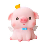 Maxbell Maxbell Pig Piggy Bank Decorative Money Jar Desktop Ornament for Bedroom Office Kids Large Open Eyes Pig