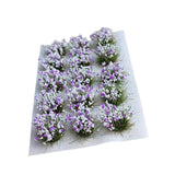 Maxbell DIY Miniature Flower Cluster for Scenery Landscape Sand Table Train Railroad Light Purple