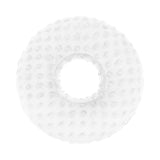 Maxbell Ear Piercing Pillow Round Shaped Soft Travel Easy Clean Side Sleeping Pillow White