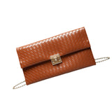 Maxbell Women Clutch Elegant Handbag Pouch Purse Crossbody for Party Travel Shopping Brown