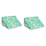 Maxbell 2 Pieces Wedge Pillow for Sleeping Knees Elevated Training for Side Sleeping green