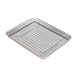 Maxbell Baking Sheet with Rack Baking Pan for Family Gatherings Barbecue Restaurants 31.5cmx24.5cmx2.5cm