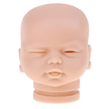 Maxbell Handmade Unpainted 20inch Reborn Doll Head Sculpt Model Silicone Head Carving Mold #2 - Aladdin Shoppers