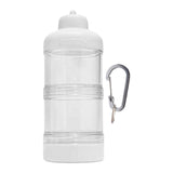 Maxbell Protein Powder Travel Container Protein Dispenser for Gym Workout White