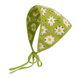 Crochet Hair Bandana Handmade Hair Tie Cute Hair Accessories for Girls Women style A