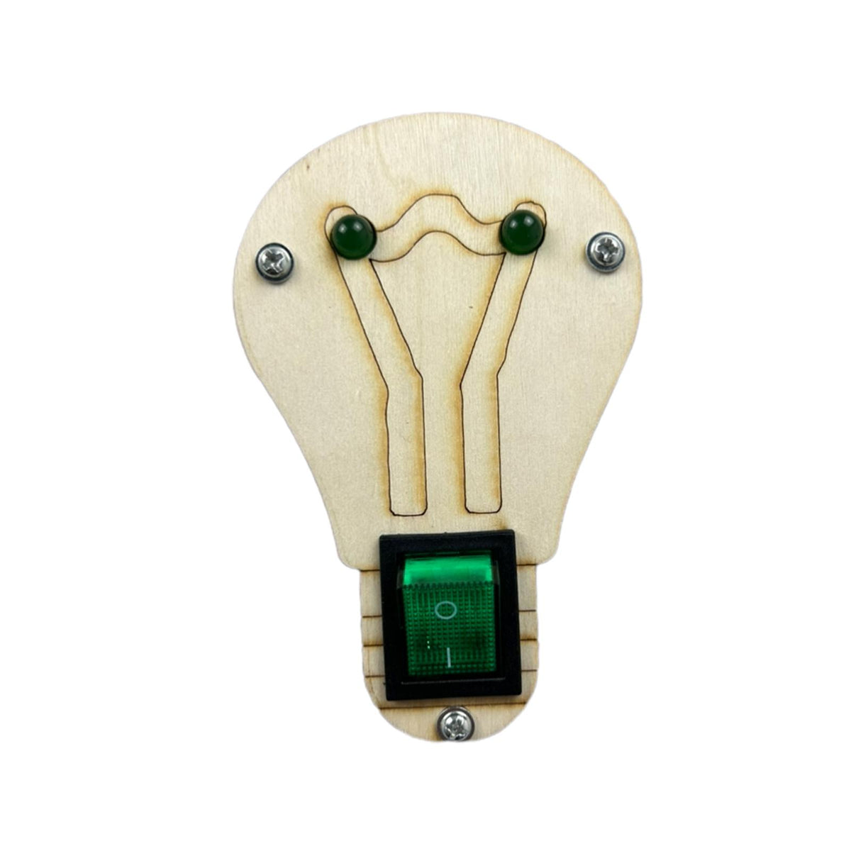 Maxbell Toddlers Busy Board Material with LED Switch Classroom for Toddlers green