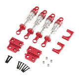 Maxbell 1/12 RC Car Shock Absorber Set Replaces Upgraded Kits for LC79 DIY Hobby Car Red