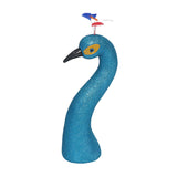 Maxbell Peacock Head Model Decorative Accessory Sculpture for Indoor Bedroom Walkway