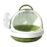 Maxbell Hamster Carry Case Cage Convenient Large for Hedgehog Vacation Small Animals green