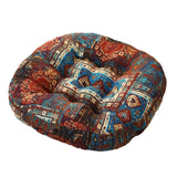 Maxbell Boho Chair Cushion Tatami Living Room Cafe Chair Pad Versatile Soft Non Slip blue 55x55x8cm