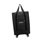 Maxbell Rolling Duffle Bag Storage Bag Waterproof Wheeled for Sports Weekend Camping dark blue