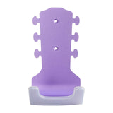 Maxbell Generic Guitar Wall Mount No Drill Hook Multipurpose 8.2x18cm Aluminum Alloy Violet