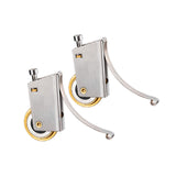 Maxbell 2 Pieces Sliding Screen Door Tandem Roller Sturdy Easily Install Replacement Single Convex Wheel