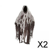 Maxbell 2xCostume Haunted Hooded Capes Hooded Cap Props for Party Favor Carnival coffee