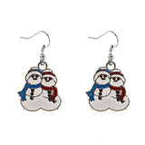 Maxbell Fashion Couple Snowmen Earrings Christmas Ear Hooks Jewelry Charm Xmas Gift - Aladdin Shoppers