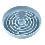 Maxbell Slow feed Bowl Easy to Clean Silicone Dog Food Bowl for Pets Dogs Puppy Cats Blue