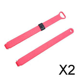 Maxbell 2xReplacement Watch Band Wrist Strap For Misfit Ray Fitness Tracker Rose Red