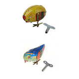 Maxbell Retro Wind Up Pecking Chick +Bird Clockwork Tin Toy Adult Collectable Favor Gift
