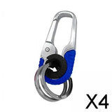Maxbell 4xCar Key Chain for Men Multifunction Exquisite Universal for Men Women Unisex Blue
