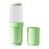 Maxbell Toothbrush Container Portable Toothpaste Storage Toothbrush Case for Camping 4Pcs Green
