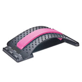 Maxbell Back Massaging Stretcher Equipment Waist Muscle Relief Lumbar Support Device pink