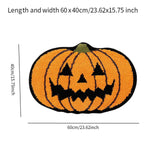 Maxbell Halloween Pumpkin Floor Mat Modern Indoor Door Mat for Porch Hallway Holiday 40cmx60cm