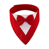 Maxbell Dog Bandana Puppy Soft Dog Kerchief for Halloween Holiday Children's Day Red