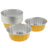Maxbell Disposable Aluminum Foil Cups for Muffin Cupcake Bake Ramekin Cup  Yellow