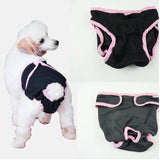 Maxbell Maxbell Female Pet Dog Puppy Physiological Sanitary Pant Diaper Underwear Black XS