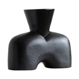 Maxbell Flower Vase Birthday Gifts Tabletop Ornament for Office Entrance Living Room Black