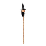 Maxbell Halloween Staff Prop Themed Party Decoration Multipurpose Light up Cane Prop Yellow faced witch