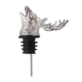 Animal Head-Wine Pourer Spout,Wine Bottle Stopper for Bar Tools Deer