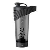 Maxbell Maxbell Portable Electric Shaker Bottle Outdoor for Protein Mixes Milk Fitness Black