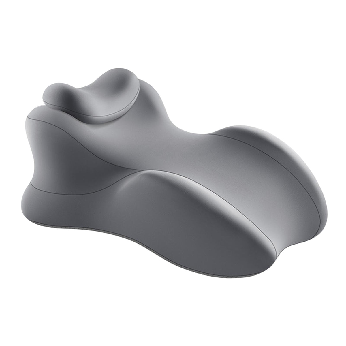 Maxbell Wedge Prone Pillow Memory Foam Back Cushion for Apartment Office Watching TV gray