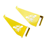Maxbell 2 Pieces Bee Hive Frame Holder Beekeeping Supplies Tools Beehive Frame Perch Yellow
