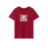 Maxbell Maxbell Womens T Shirt Summer Stylish Casual Crew Neck Shirt for Holiday Travel Trip M Red