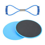 Maxbell Exercise Sliders Equipment Compact Core Sliders for Yoga Pilates Working Out blue